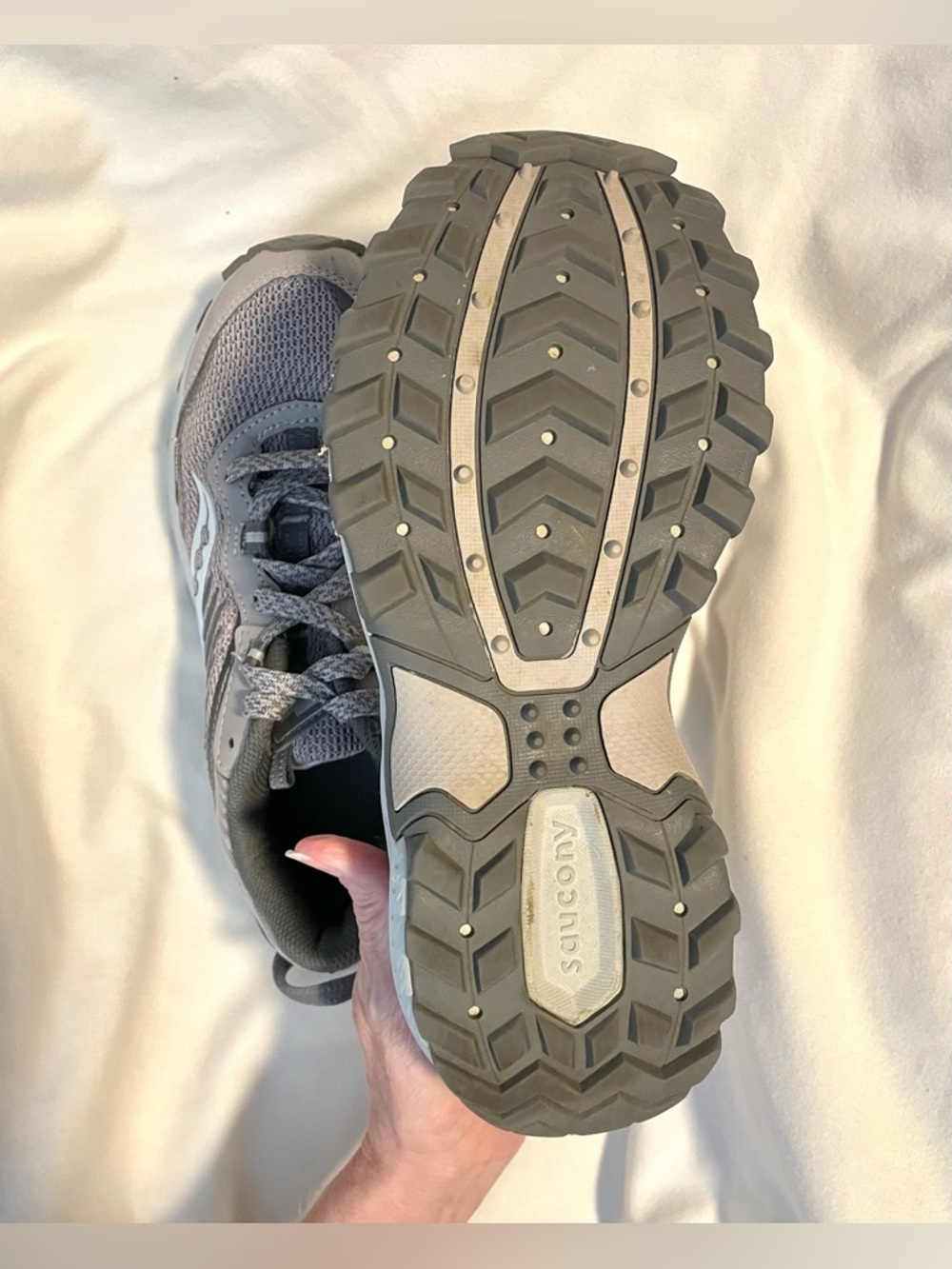 *EUC* SAUCONY Trail Running Shoes~S10668-17 - Lite Aqua/Grey - Women's Size 7 - Picture 7 of 10